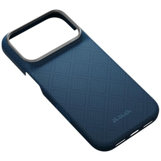 Funda para móvil Pitaka Edge Case Argyle azul MagSafe para iPhone 17 Pro y iPhone 18 Pro