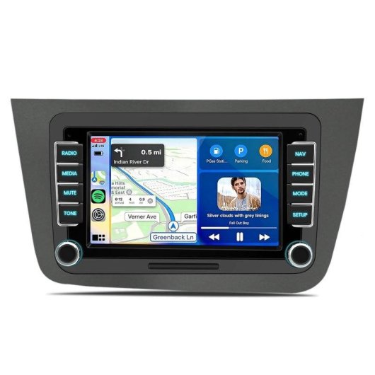 Autoradio JUNSUN Android 15 2 GB + 64 GB GPS 7" Wi-Fi para Seat Altea y Toledo