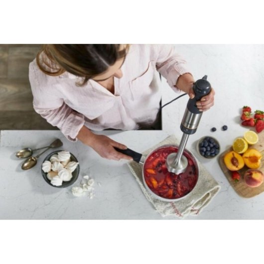 Batidora de mano Kenwood Triblade XL+ 1000 W gris con vaso y batidor