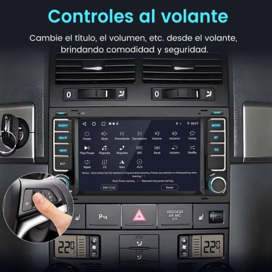 Autoradio JUNSUN 7 pollici Android 15 2+64 GB CarPlay VW Multivan T5