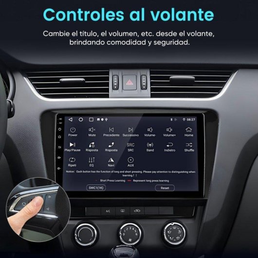 Autoradio JUNSUN Octavia 10 pollici Android 15 2+64 GB CarPlay