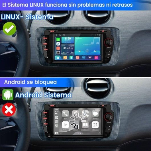 Autoradio 7'' CarPlay Android Auto JUNSUN Seat Ibiza