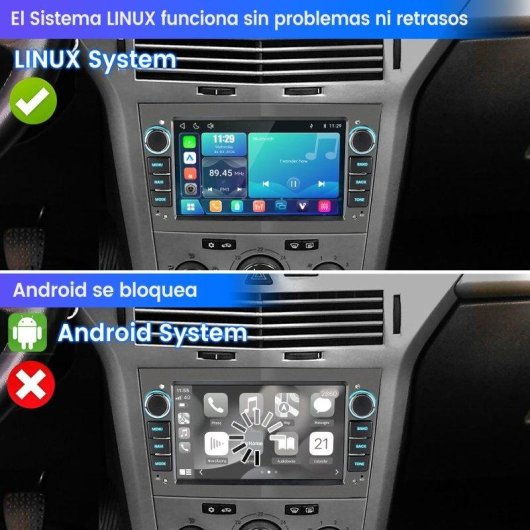 Autorradio JUNSUN 7" CarPlay Android Auto 2 DIN Opel Zafira B Corsa C Astra G H