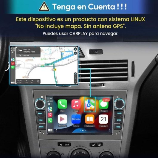 Autorradio JUNSUN 7" CarPlay Android Auto 2 DIN Opel Zafira B Corsa C Astra G H