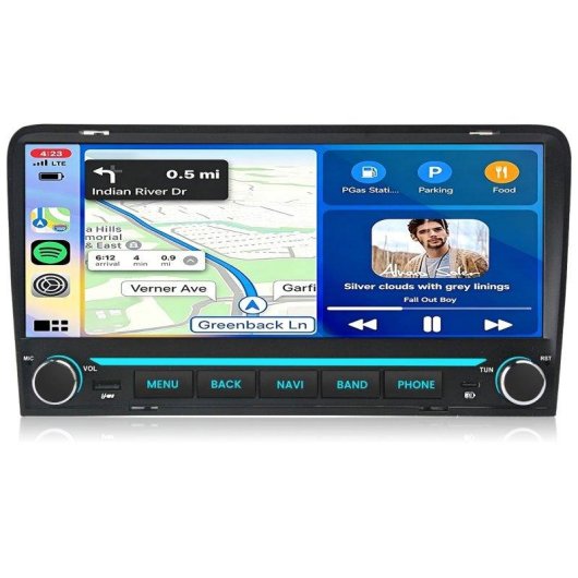 Auto Headunit JUNSUN Audi A3 10,26in CarPlay Android 15 2+64 GB