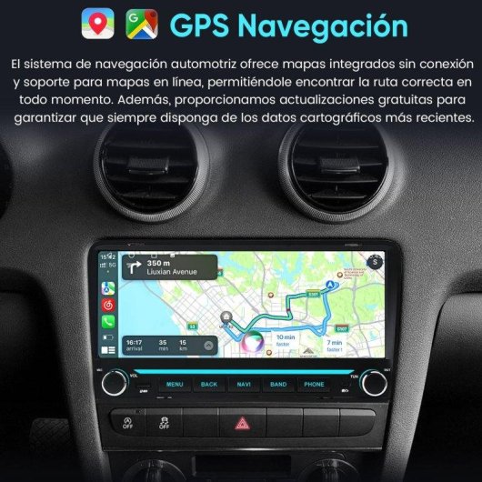Auto Headunit JUNSUN Audi A3 10,26in CarPlay Android 15 2+64 GB