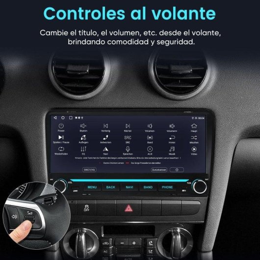 Auto Headunit JUNSUN Audi A3 10,26in CarPlay Android 15 2+64 GB