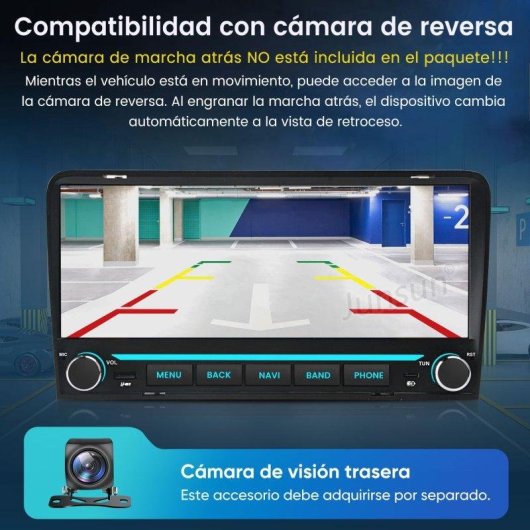 Auto Headunit JUNSUN Audi A3 10,26in CarPlay Android 15 2+64 GB