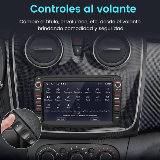 Autorádio JUNSUN 7" Android 15 2GB 64GB CarPlay Renault Duster Sandero