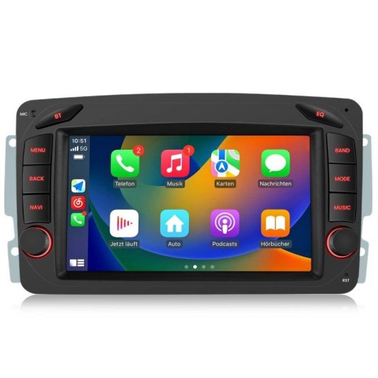 Autorradio JUNSUN 7" Android 15 CarPlay/Android Auto 2 GB/64 GB Mercedes CLK W209