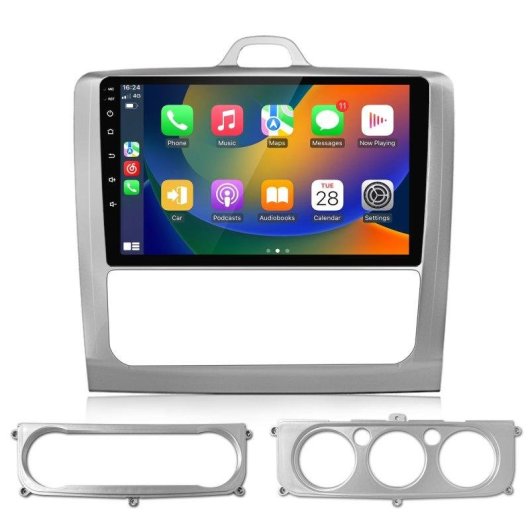 Autorrádio JUNSUN Ford Focus MkII 9 polegadas Android 15 2GB 64GB CarPlay DAB+