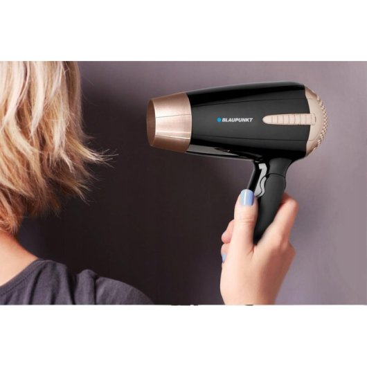 Secador de Pelo Plegable Blaupunkt HDD301BK 1200W 3 Temperaturas 2 Velocidades Negro