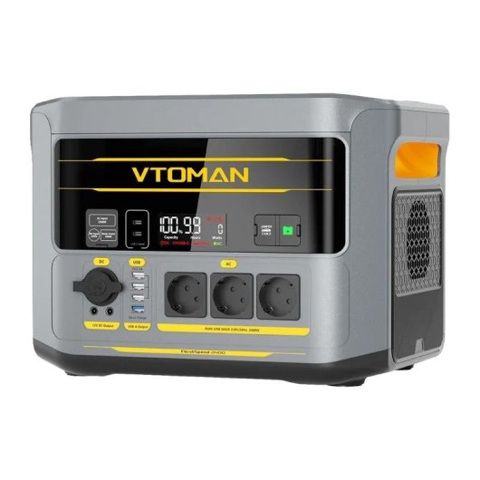 Stazione di energia VTOMAN FlashSpeed2400 1408Wh 12 porte LiFePO4 UPS