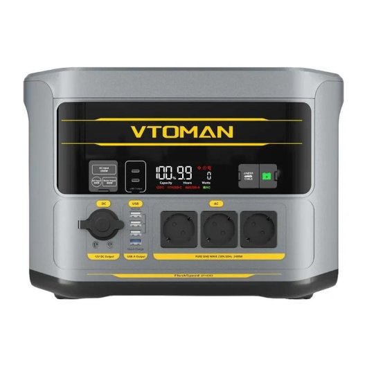 Stazione di energia VTOMAN FlashSpeed2400 1408Wh 12 porte LiFePO4 UPS