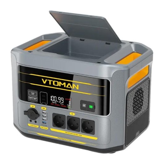 Stazione di energia VTOMAN FlashSpeed2400 1408Wh 12 porte LiFePO4 UPS
