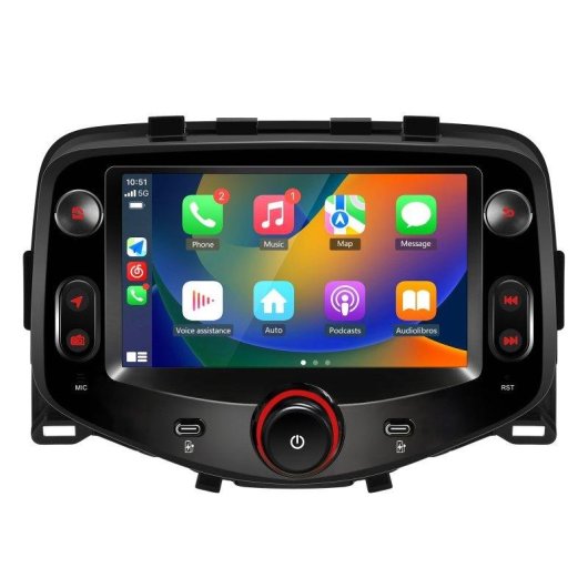 Autoradio JUNSUN 7'' CarPlay Android 15 2+64GB