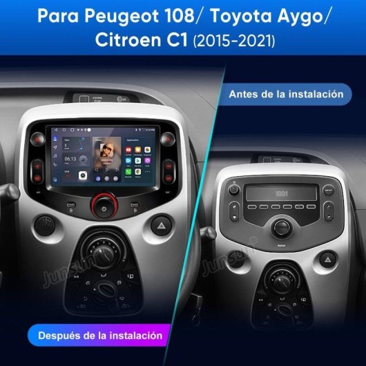 Autoradio JUNSUN 7'' CarPlay Android 15 2+64GB