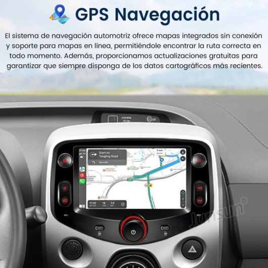 Autoradio JUNSUN 7'' CarPlay Android 15 2+64GB