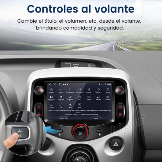 Autoradio JUNSUN 7'' CarPlay Android 15 2+64GB