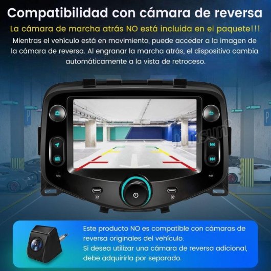 Autoradio JUNSUN 7'' CarPlay Android 15 2+64GB