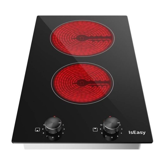 Plaque vitroceramique IsEasy LT2V-30 2 zones 1200/2000 W noir