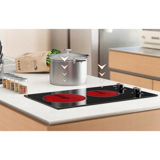 Plaque vitroceramique IsEasy LT2V-30 2 zones 1200/2000 W noir
