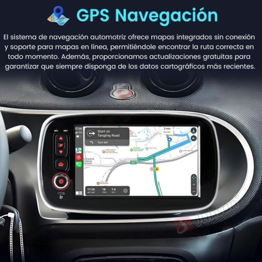 Radio JUNSUN 7" Android 15 2 GB/64 GB CarPlay Android Auto Smart Fortwo/Forfour 453