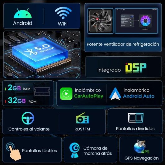 Autoradio JUNSUN Schermo 10.26in Carplay Android15 BMW E46