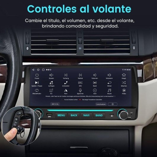 Autoradio JUNSUN Schermo 10.26in Carplay Android15 BMW E46