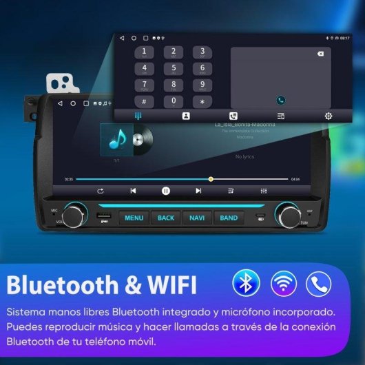 Autoradio JUNSUN Schermo 10.26in Carplay Android15 BMW E46