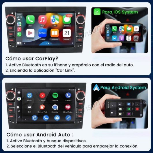 Autoradio 7'' JUNSUN CarPlay Android Auto Opel Zafira