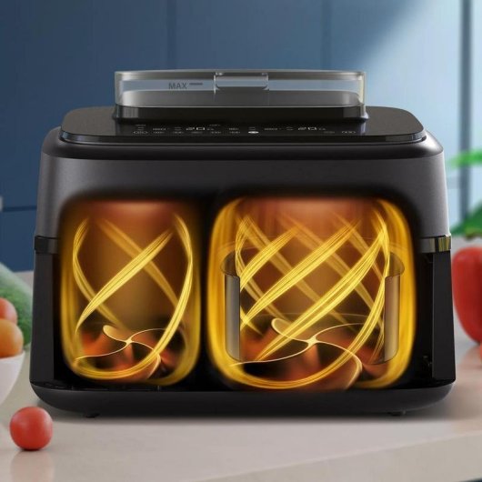 Freidora de Aire Philips NA551/00 9 L 2750 W Doble Cesta con Vapor