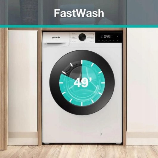 Lavadora Carga Frontal Gorenje G200 WG2P84A32/PL 8Kg 1400rpm Clase A Blanca