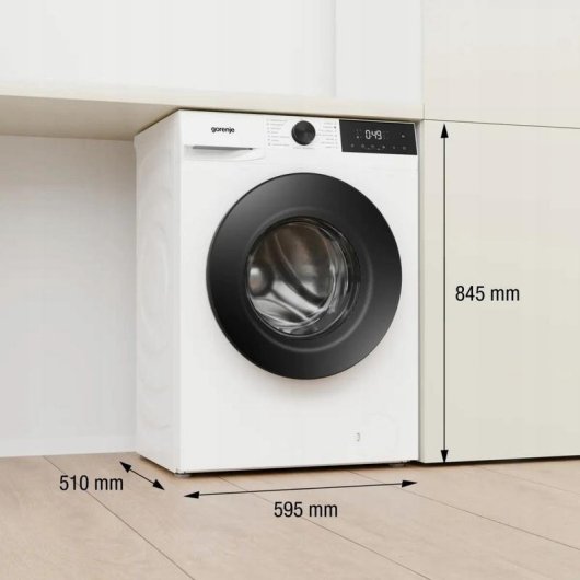 Lavadora Carga Frontal Gorenje G200 WG2P84A32/PL 8Kg 1400rpm Clase A Blanca