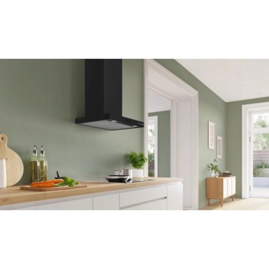 Cappa aspirante Bosch DWB63BC60 a parete 60 cm nera con LED