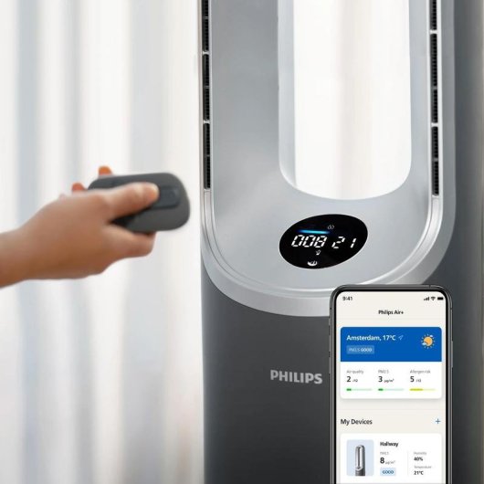 Luftreiniger Philips AMF870/15 3-in-1 Ventilator Heizgerät HEPA Wi-Fi