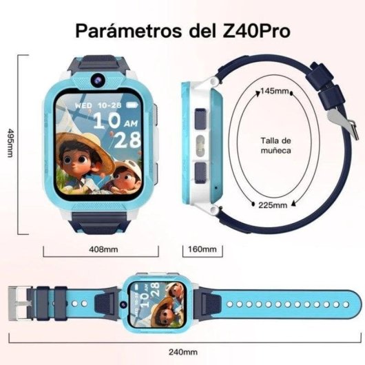 Blackview Z40 Pro GPS 1.85" Rosa Tamanho unico