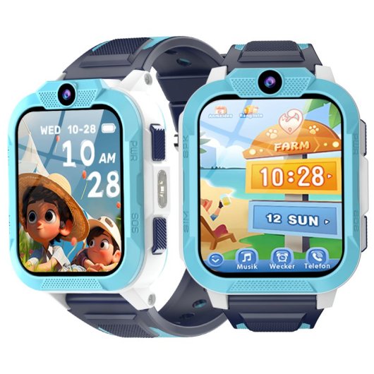 Blackview Z40 Pro GPS WiFi 1,85in Bleu Étanche Montre Enfant LED Sécurité