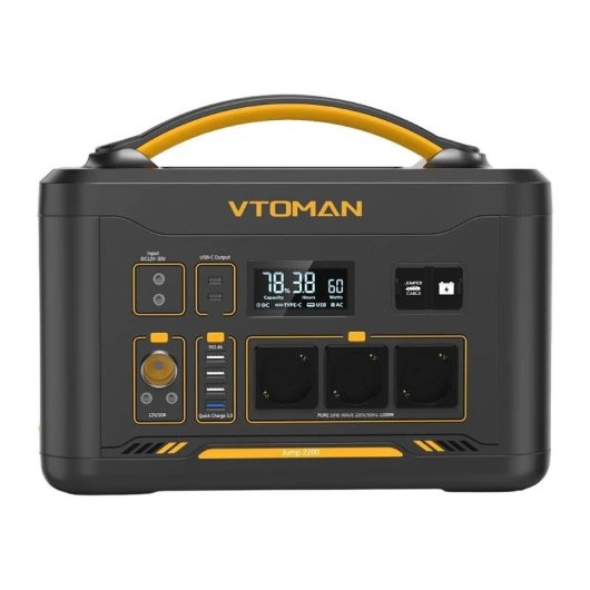 Station d'energie Vtoman Jump 2200 1548Wh 3 AC 6 USB LiFePO4 LCD