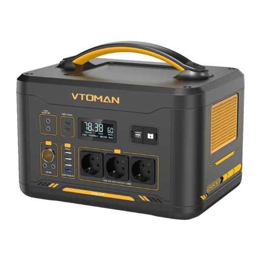 Station d'energie Vtoman Jump 2200 1548Wh 3 AC 6 USB LiFePO4 LCD