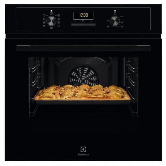 Horno Multifunción Electrolux EOD3H50BK 65L 60cm Hidrolítico A con Vapor Negro