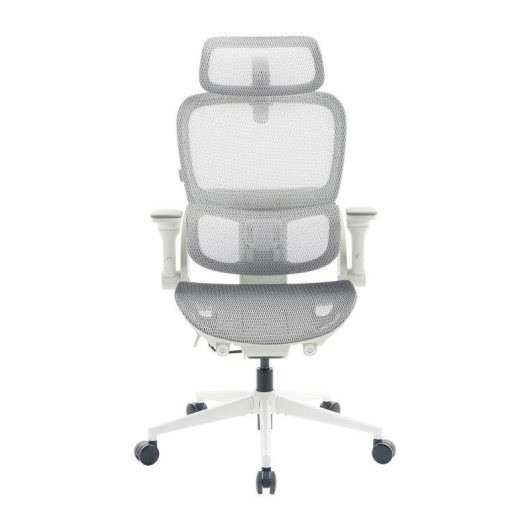 Cadeira ergonomica SIHOO B300 Pro branca, lombar 4D, bracos 6D