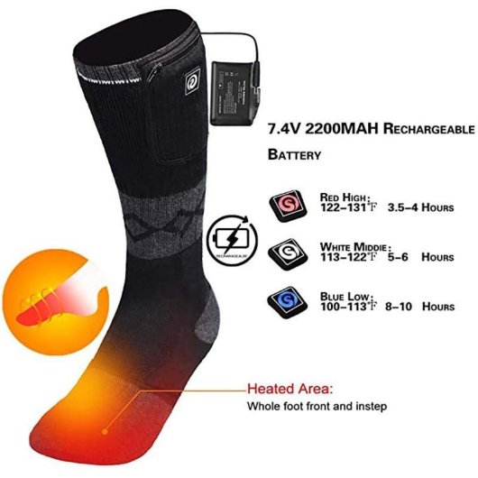 Calzini riscaldanti Savior Heat SS05B Mezza gamba