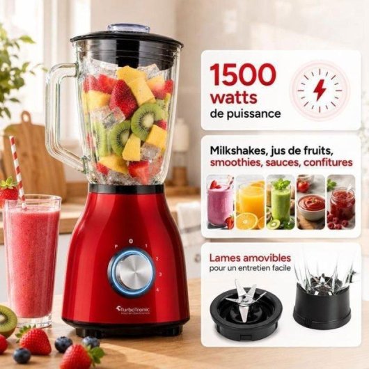 Blender Turbotronic Bg6 1500 W 1,5 L Pulso