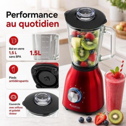 Blender Turbotronic Bg6 1500 W 1,5 L Pulso
