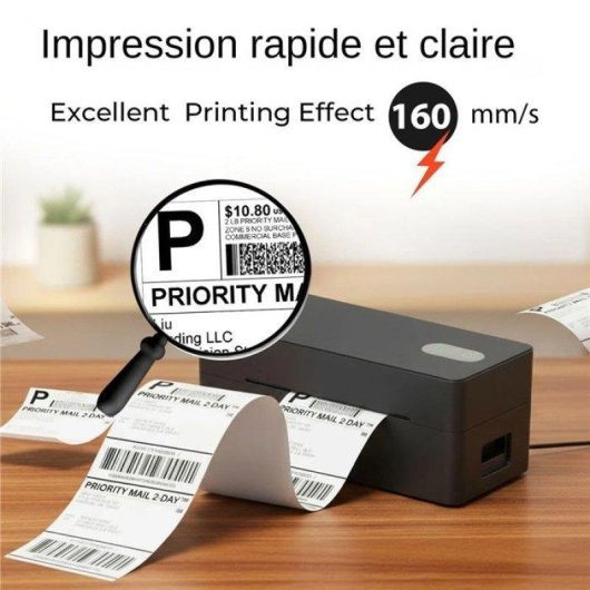 Imprimante d'etiquettes Nobrand Thermique Bluetooth 30-110 mm