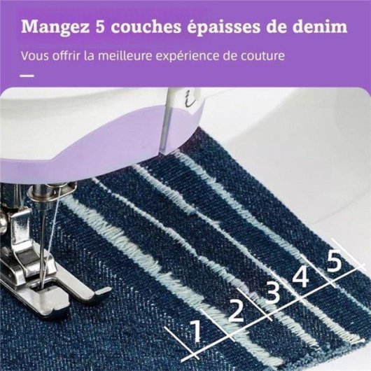 Machine a coudre Generique Debutants 12 Points Kit 42 Accessoires Violet