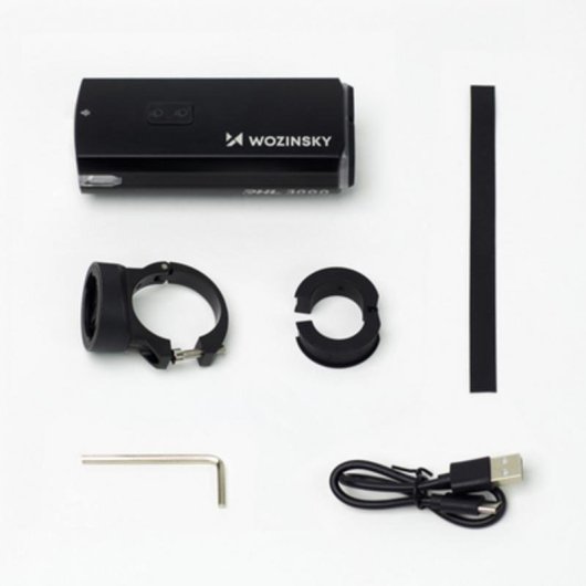 Luce Anteriore Wozinsky 5907769372476 LED 3000 lm 10000 mAh IPX6 Nero