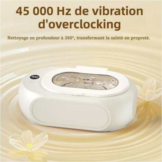 Nettoyeur ultrasonique UV Générique 501-700 ml 3 niveaux Blanc