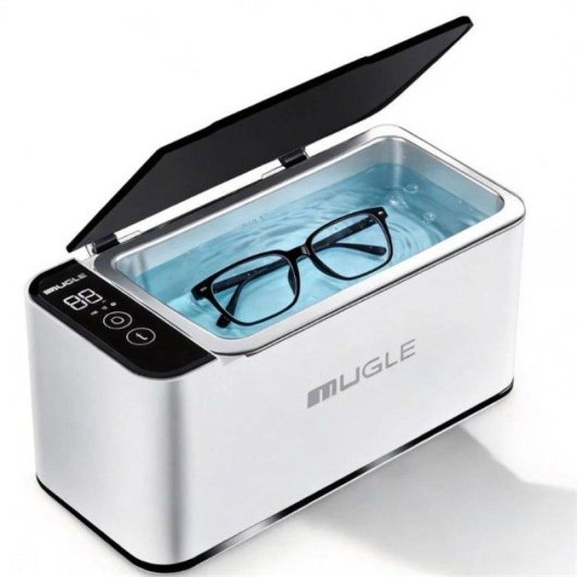 Nettoyeur Ultrasonique Écran Tactile 46 kHz 700 ml Acier Inox Blanc